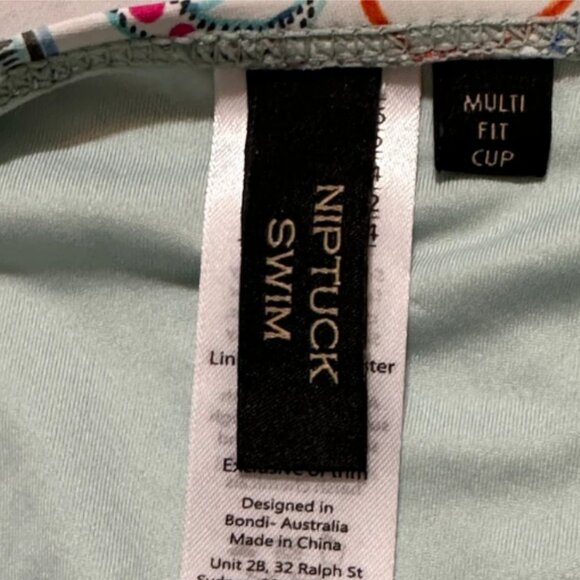 Brand New Nip Tuck Swim Multi-Coloured Floral Paisley Print Bikini Top - Picture 4 of 8